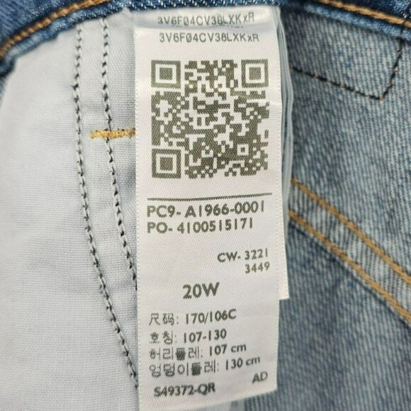 Levis High Waisted Mom Shorts 20W Medium Blue Wash Denim Jean Jorts Cotton Plus - Picture 6 of 14